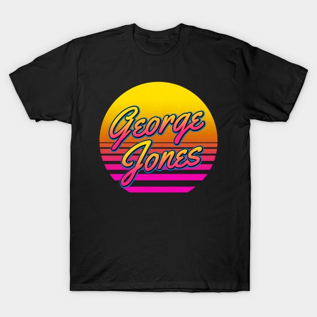 George Personalized Name Birthday Retro 80s Styled Gift T-Shirt by Jims Birds